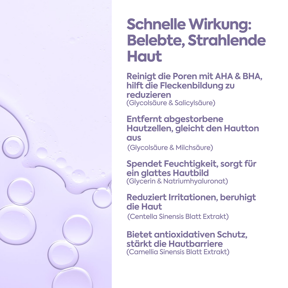 Clasy Care Hautton-ausgleichendes Peeling – Exfoliating AHA-BHA Serum 50 ml