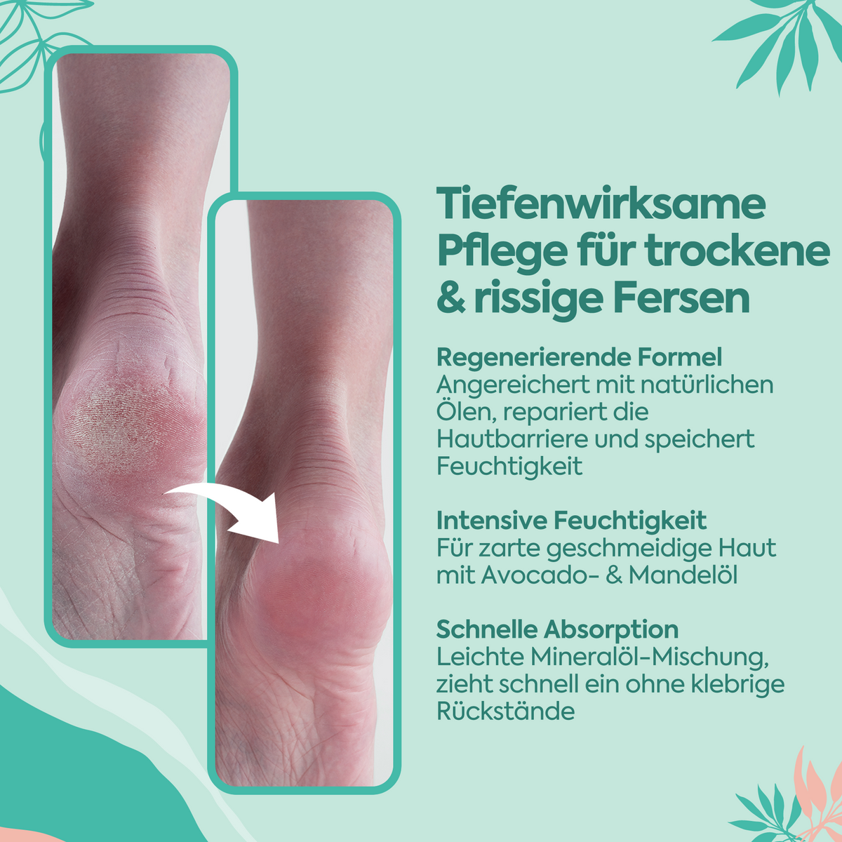 Clasy Care Perfekte Fuß- und Fersenpflege gegen Risse – 100 ml