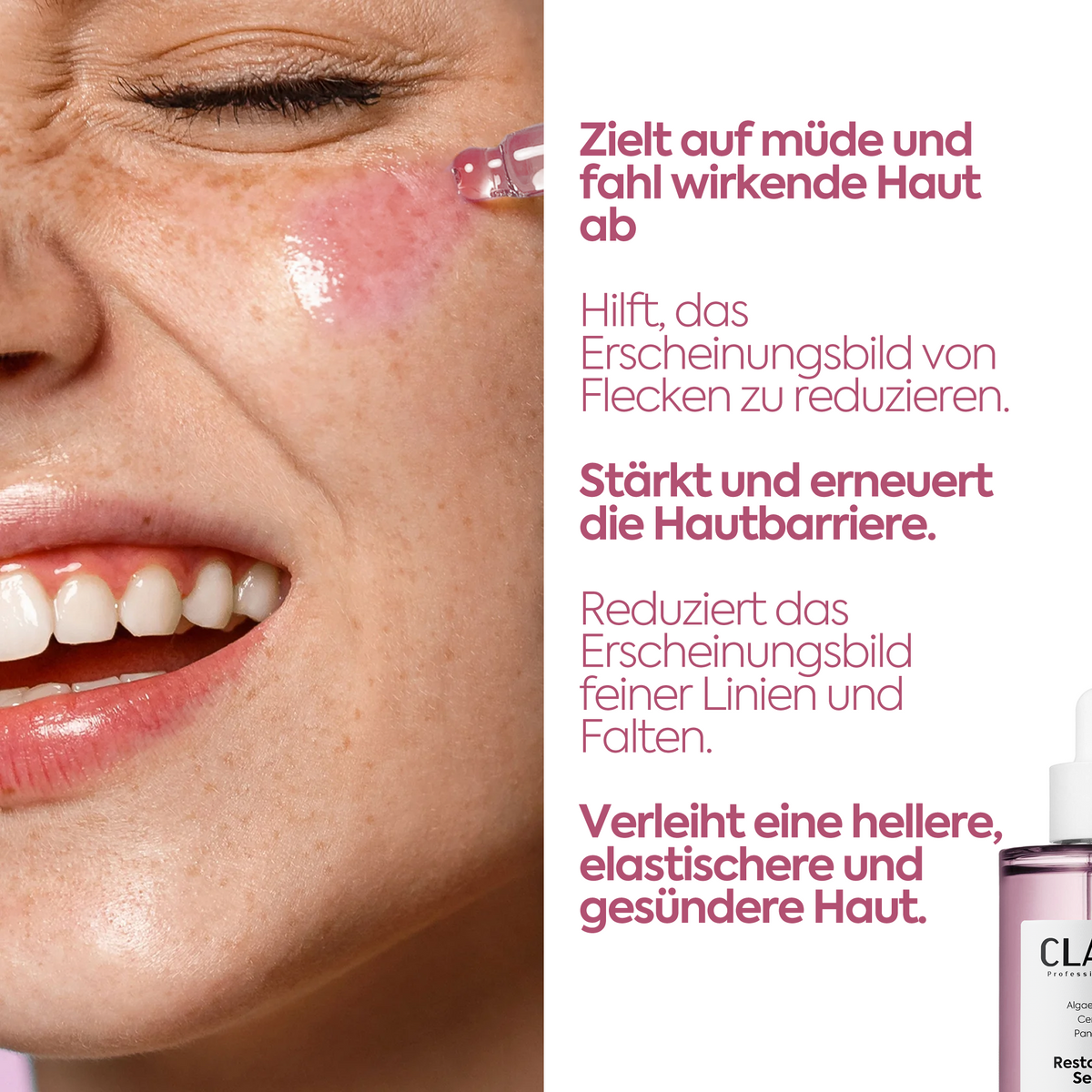 Clasy Care Regenerierendes & Aufhellendes Serum – Repair Serum 50 ml