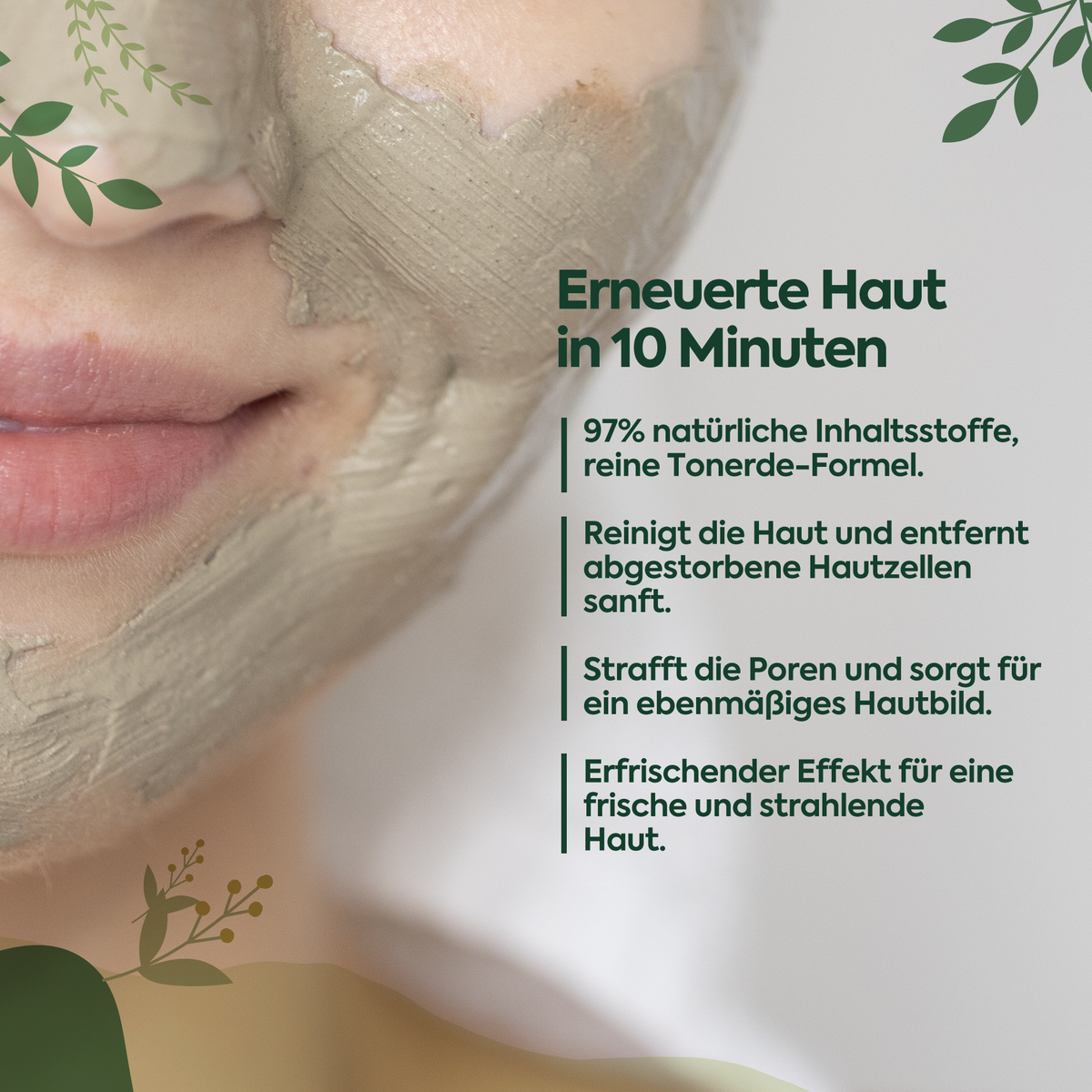 Clasy Care Tonerde-Maske gegen abgestorbene Hautzellen – 100 ml