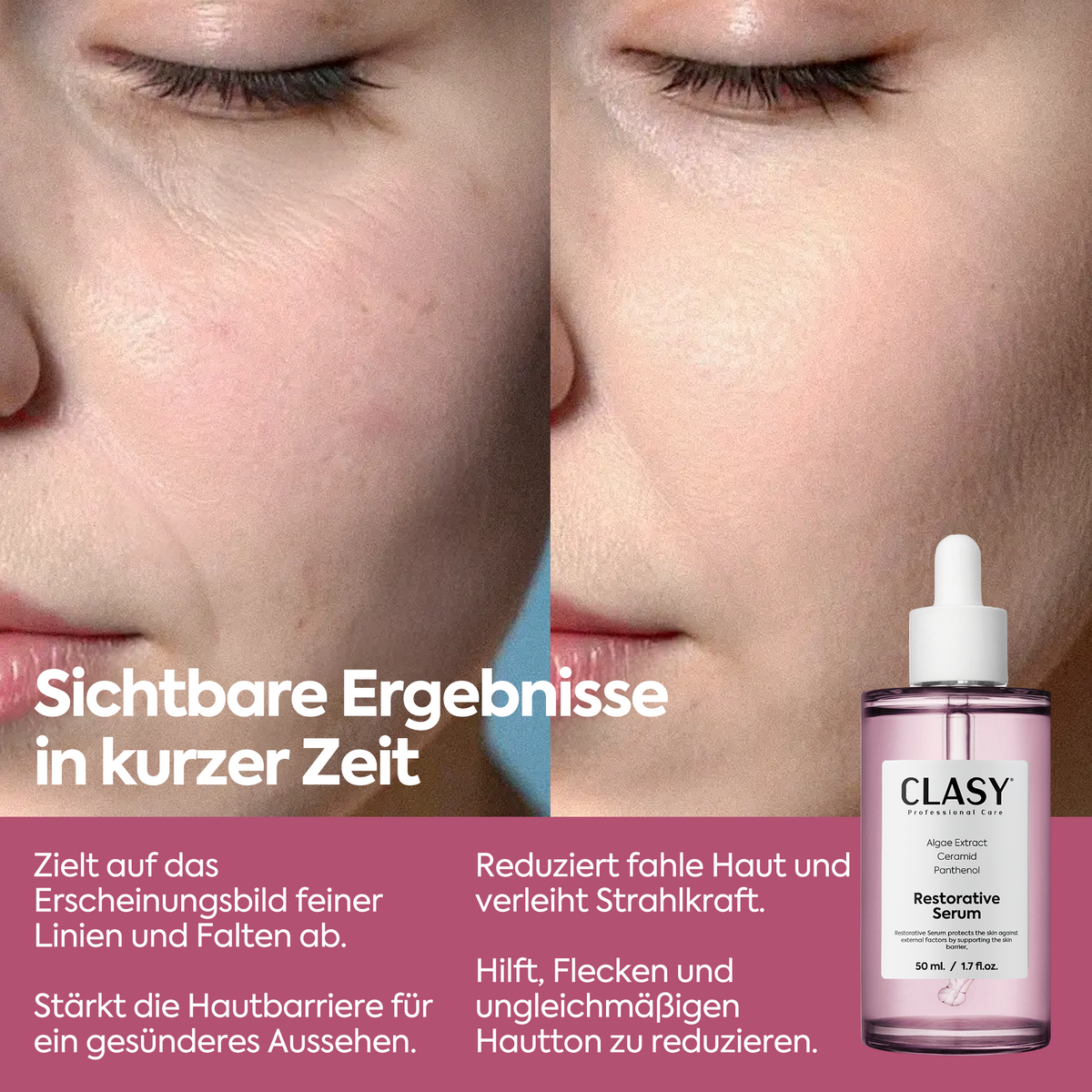 Clasy Care Regenerierendes & Aufhellendes Serum – Repair Serum 50 ml