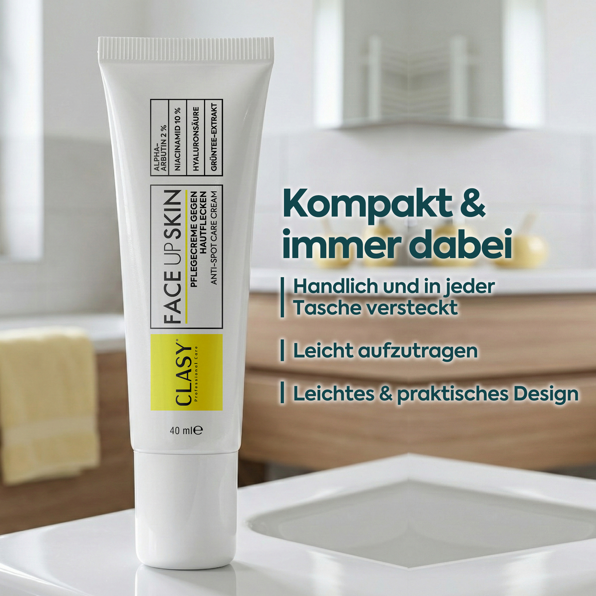 Clasy Care Aufhellende Anti-Flecken-Creme – FACEUPSKIN® Spot Cream 40 ml