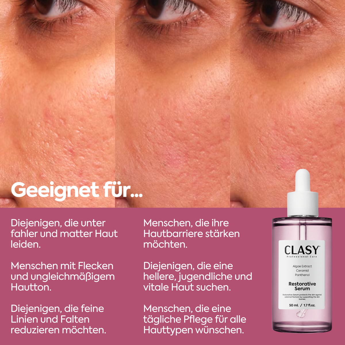 Clasy Care Regenerierendes & Aufhellendes Serum – Repair Serum 50 ml