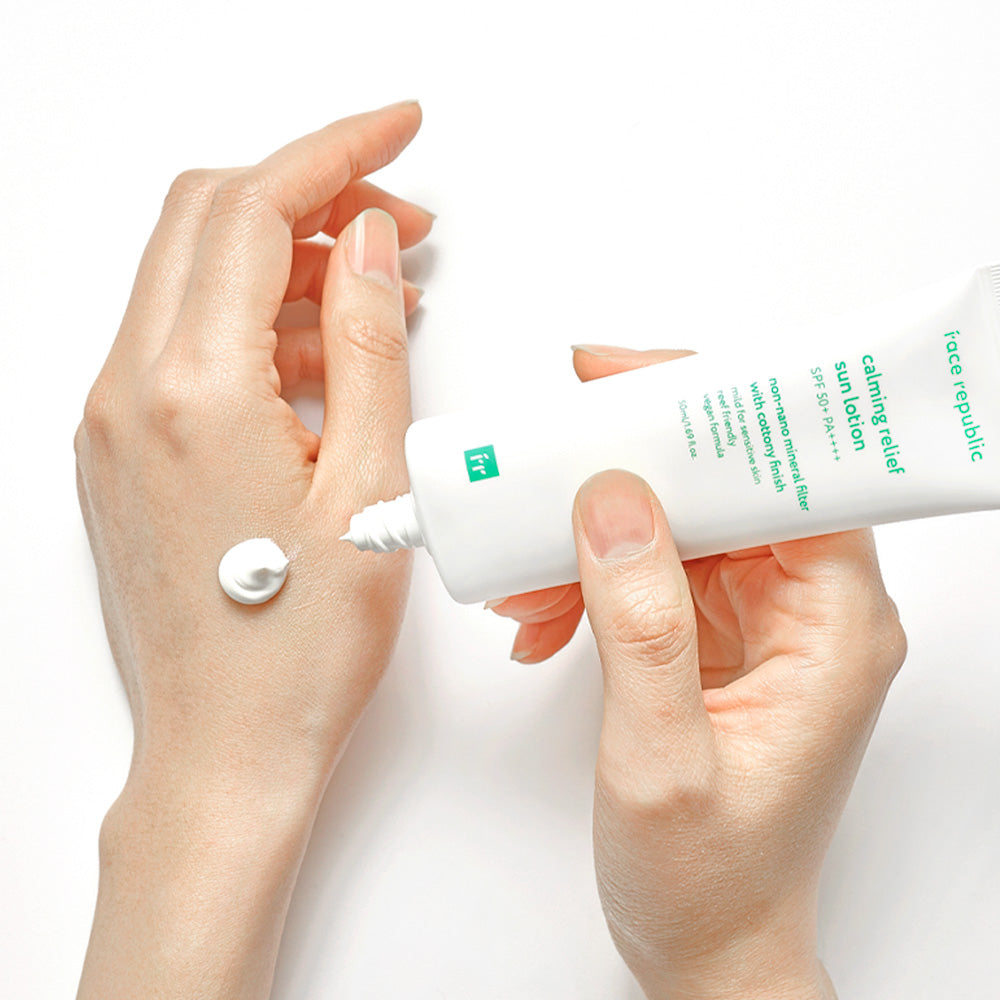 Verpackung der Face Republic Beruhigenden Sonnenlotion