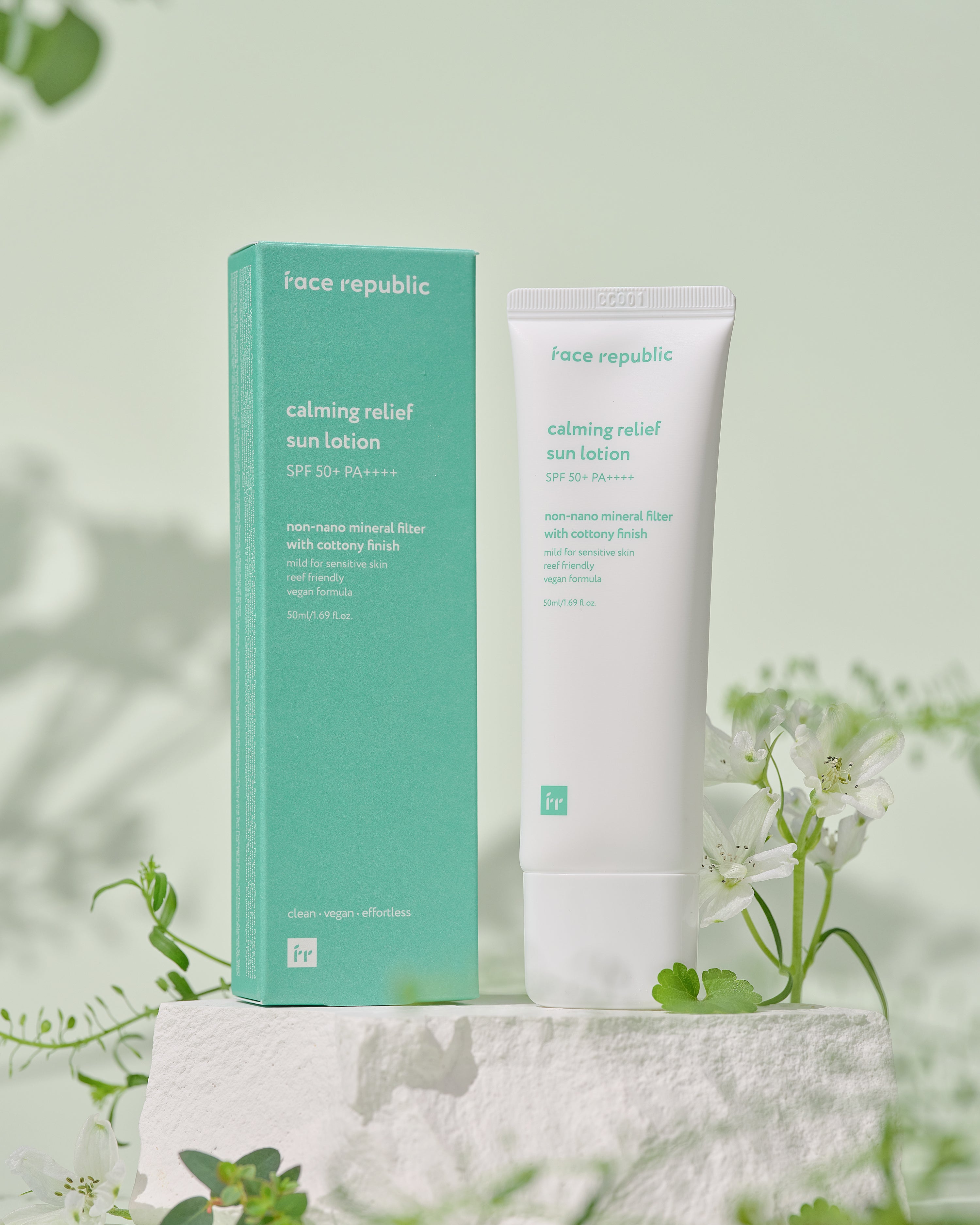 Face Republic Beruhigende Sonnenlotion Anwendung
