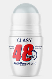 Clasy Care Starker Antitranspirant Roll-on gegen übermäßiges Schwitzen, mit Aufhellungseffekt – 50 ml