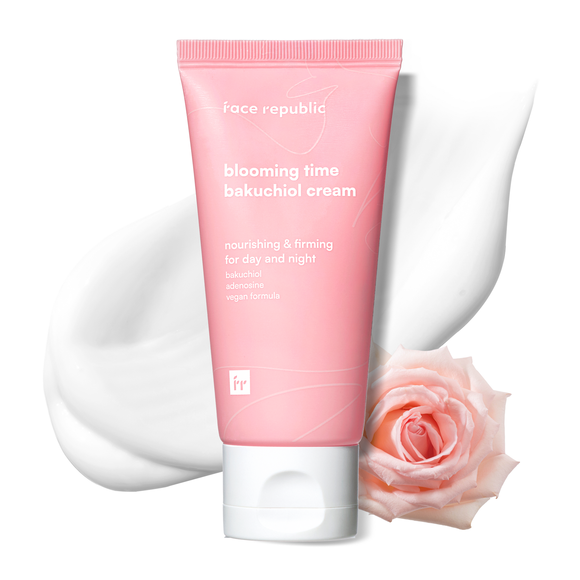 Textur der Face Republic Blooming Bakuchiol Pflegecreme
