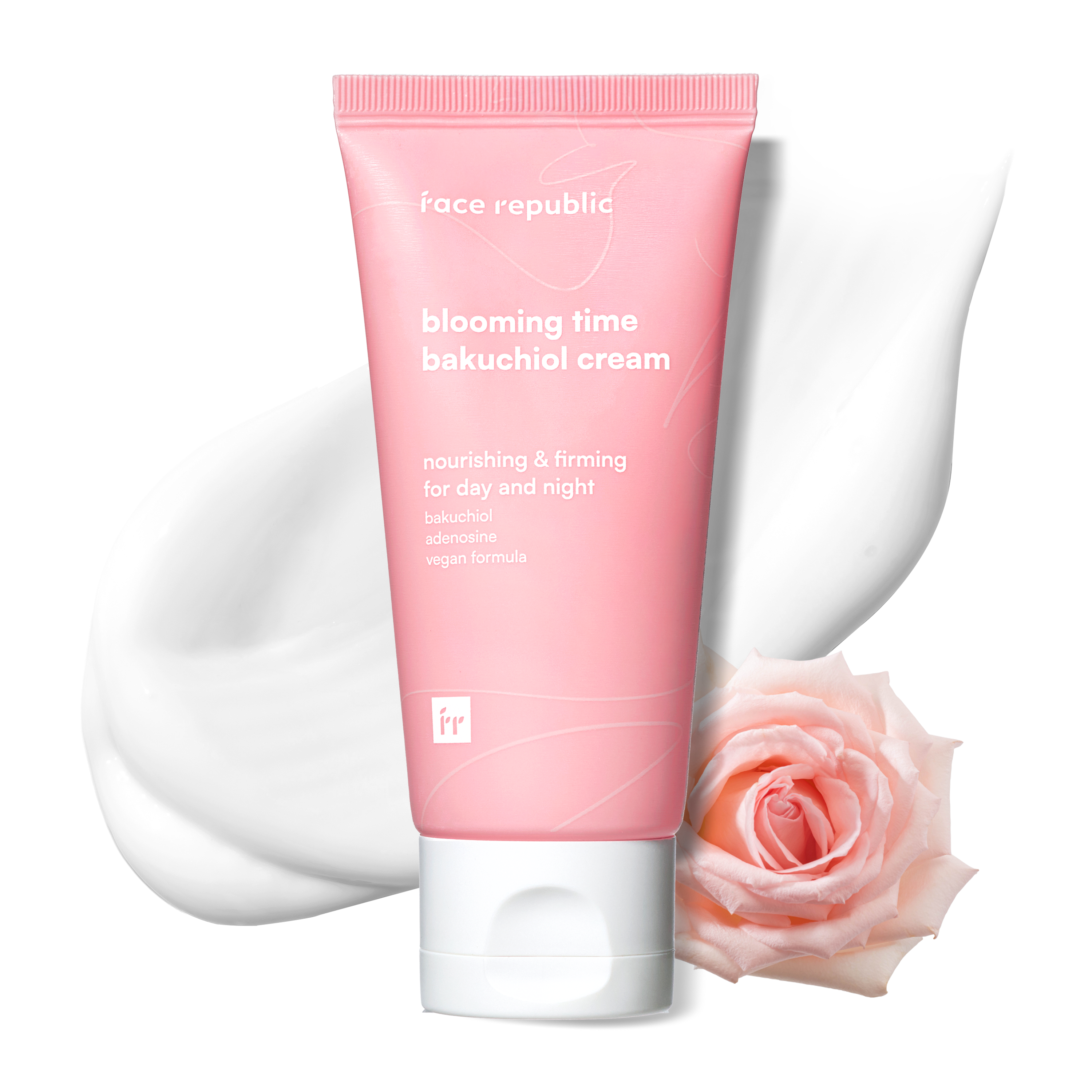 Textur der Face Republic Blooming Bakuchiol Pflegecreme