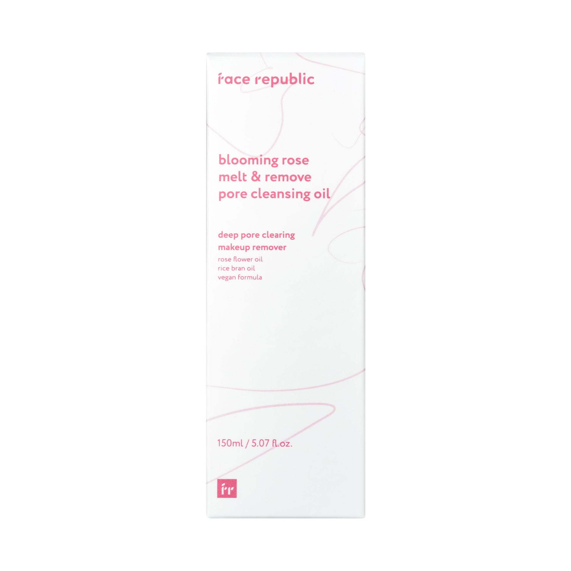 Verpackung des Face Republic Blooming Rose Poren-Reinigungsöls