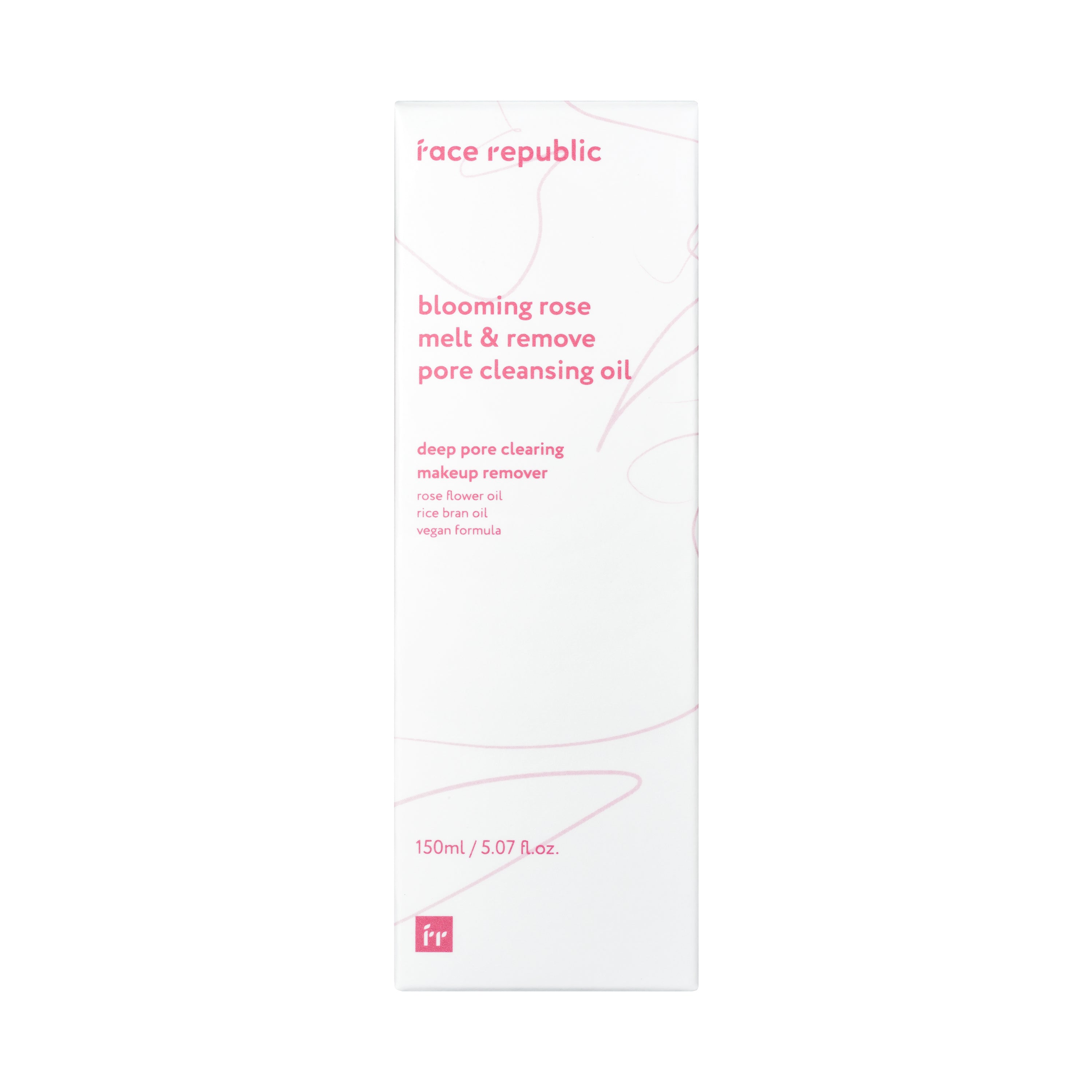 Verpackung des Face Republic Blooming Rose Poren-Reinigungsöls
