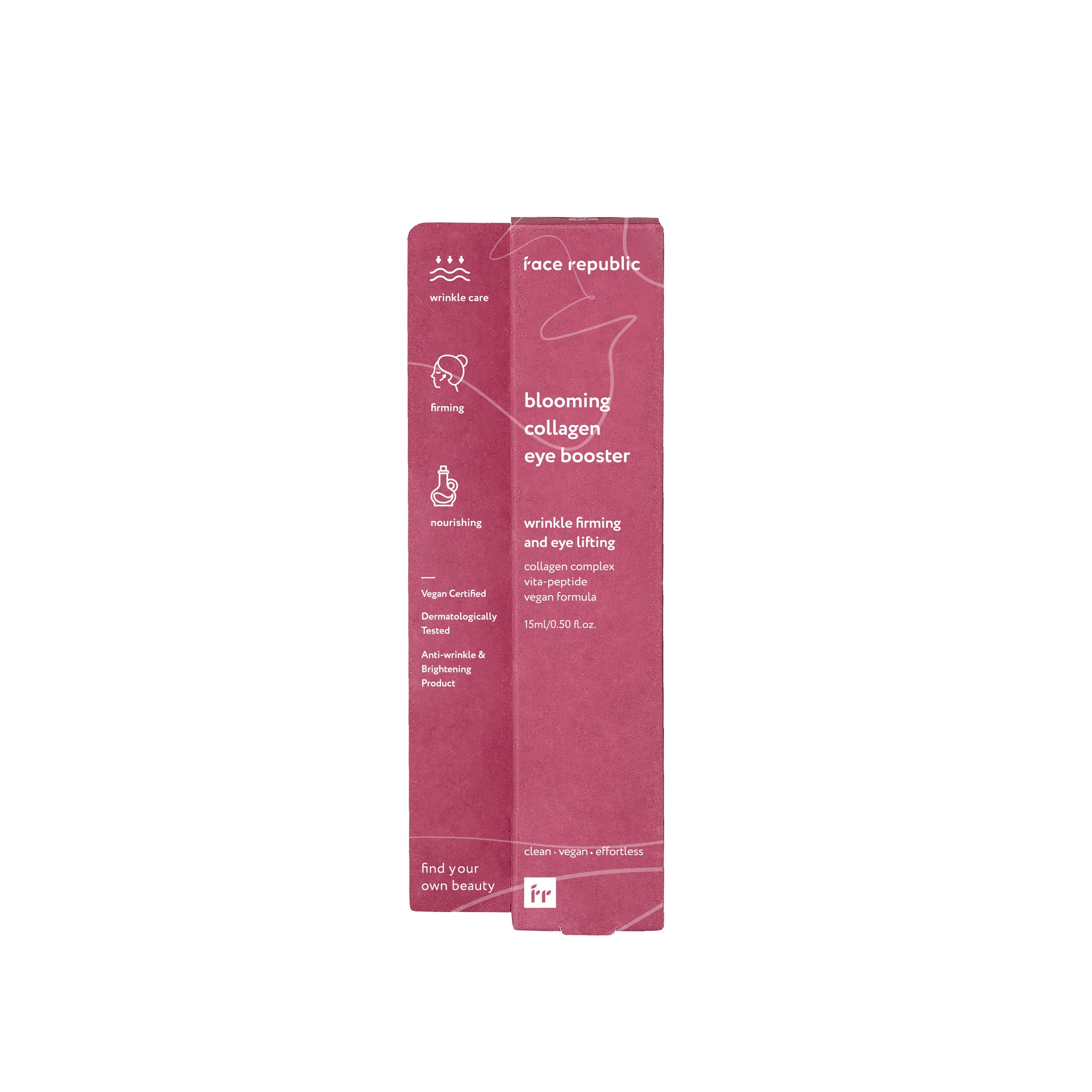 Verpackung des Face Republic Blooming Collagen Eye Boosters