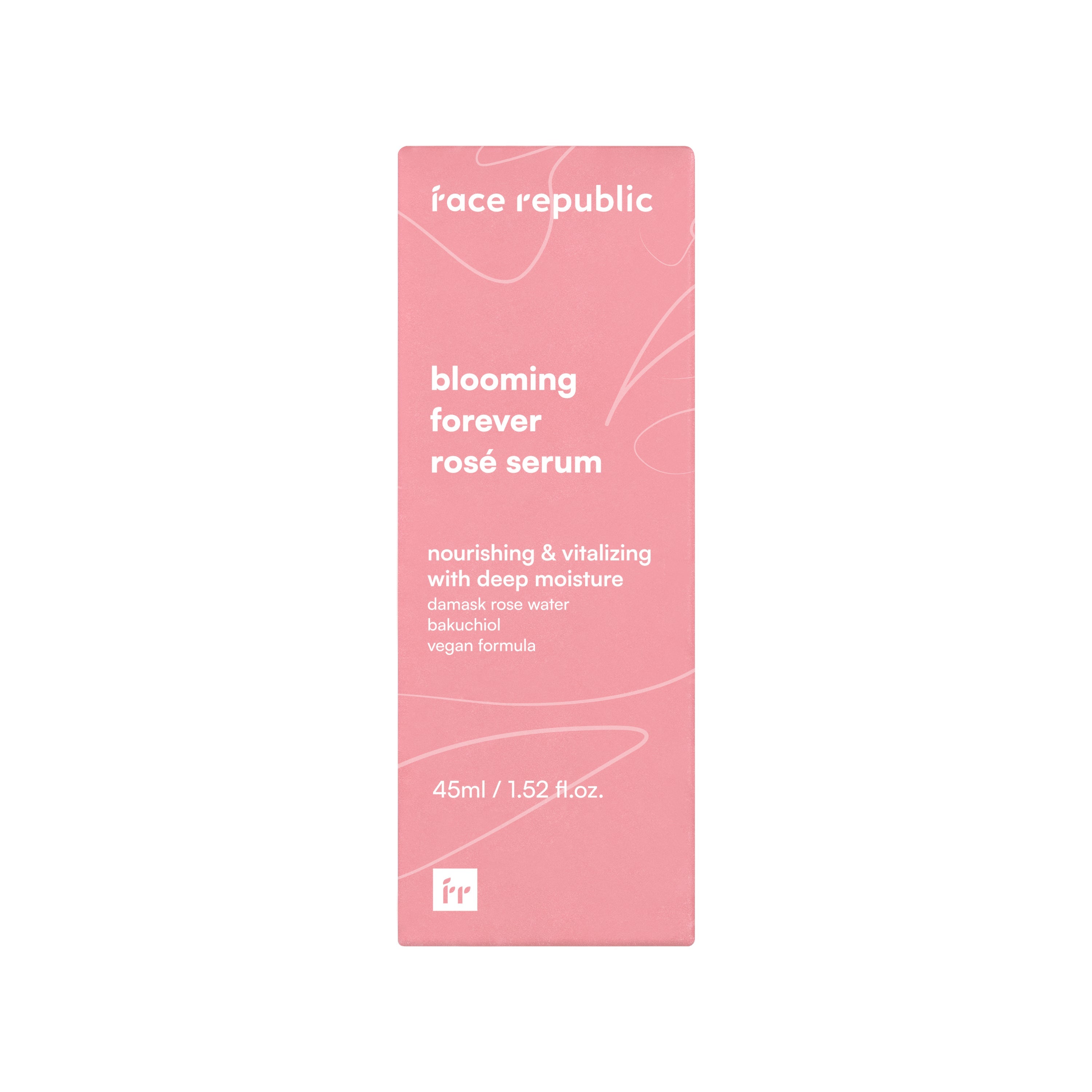 Verpackung des Face Republic Blooming Forever Rosé Serums