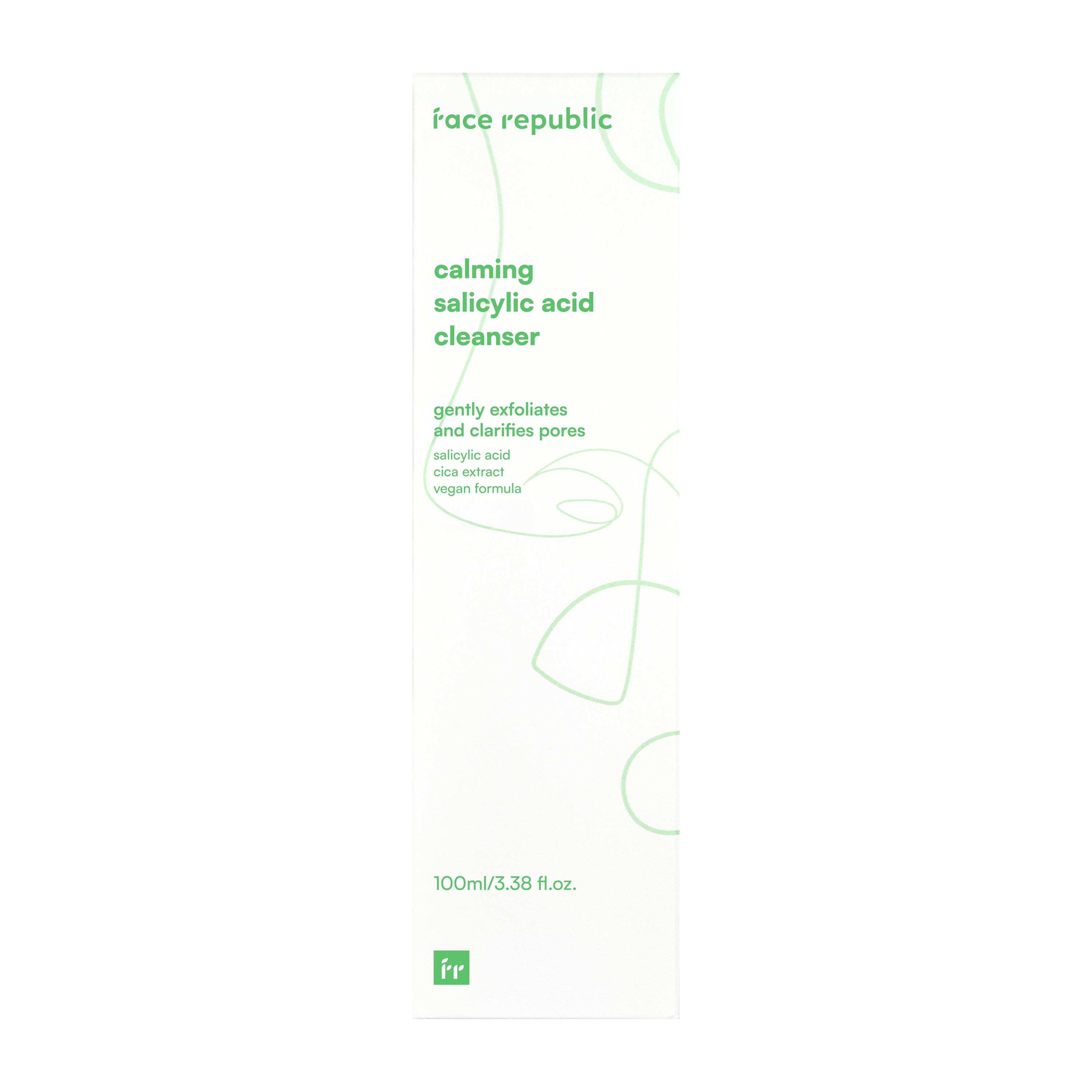 Verpackung des Face Republic Salicylsäure-Gelreinigers