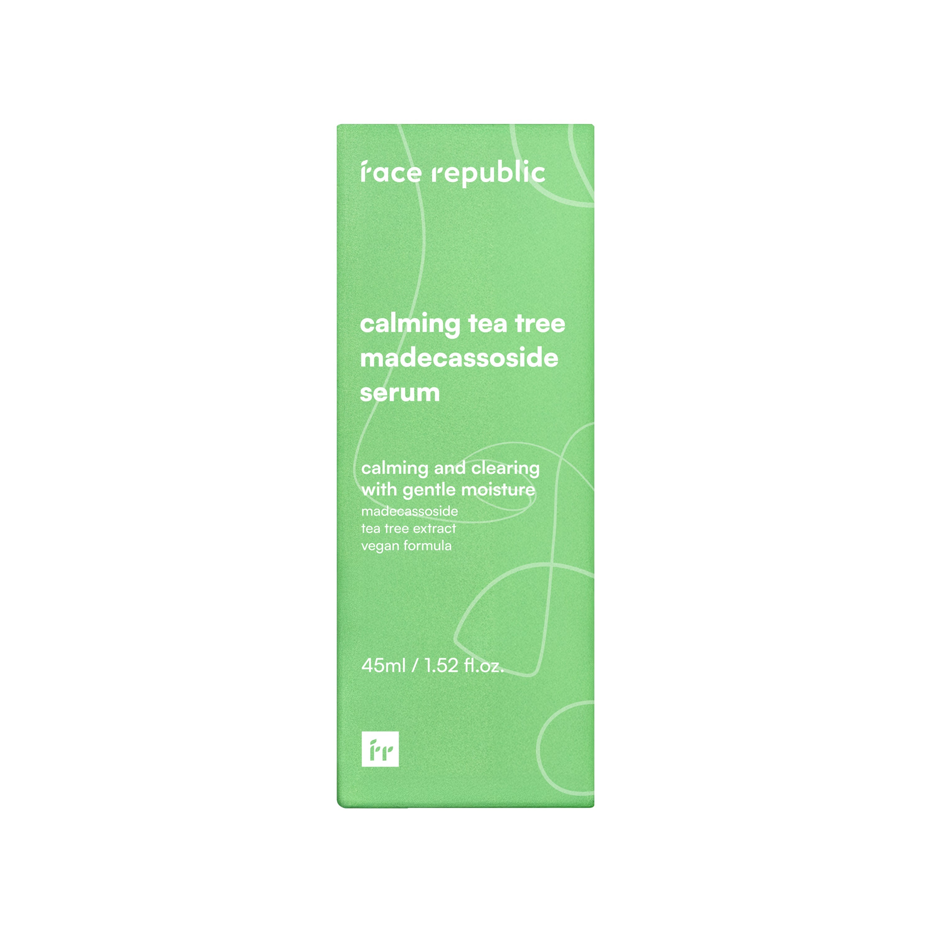 Verpackung des Face Republic Tea Tree Madecassoside Serums