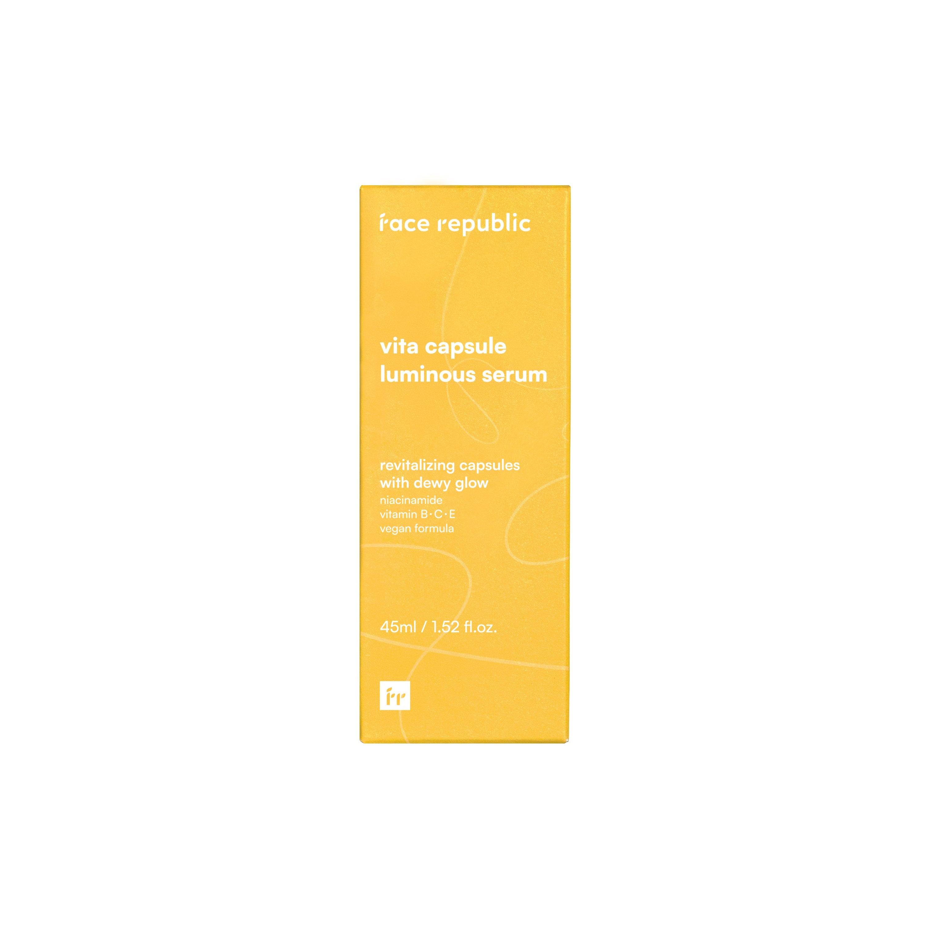 Verpackung des Face Republic Vita Strahlenden Vitamin-Serums