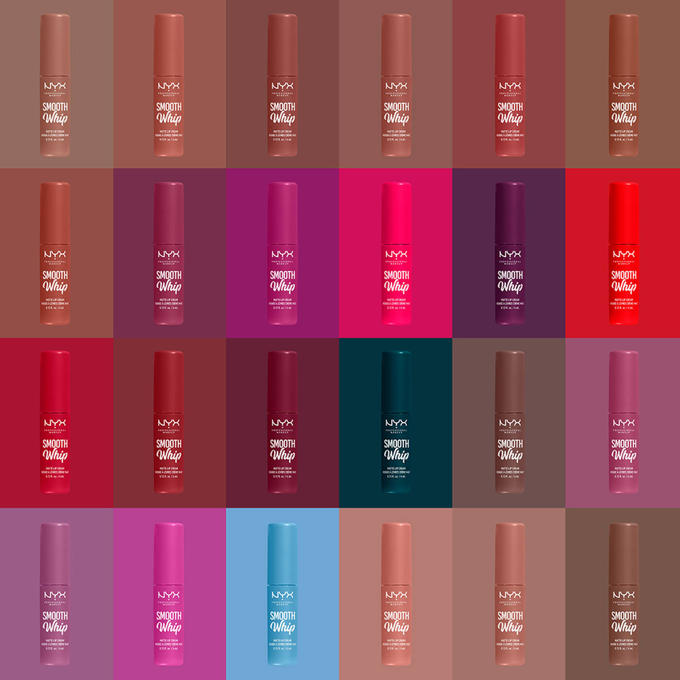 NYX Smooth Whip Matte Lip Cream Farbpalette