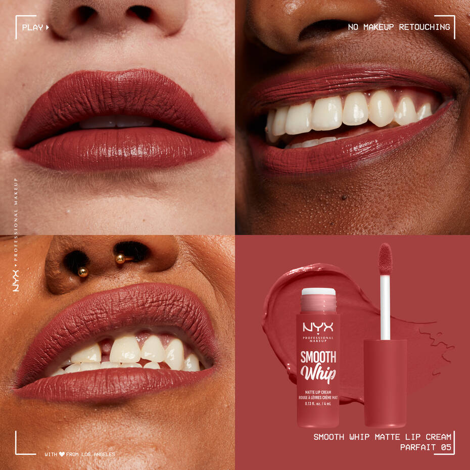 NYX Smooth Whip Matte Lip Cream Parfait Anwendung