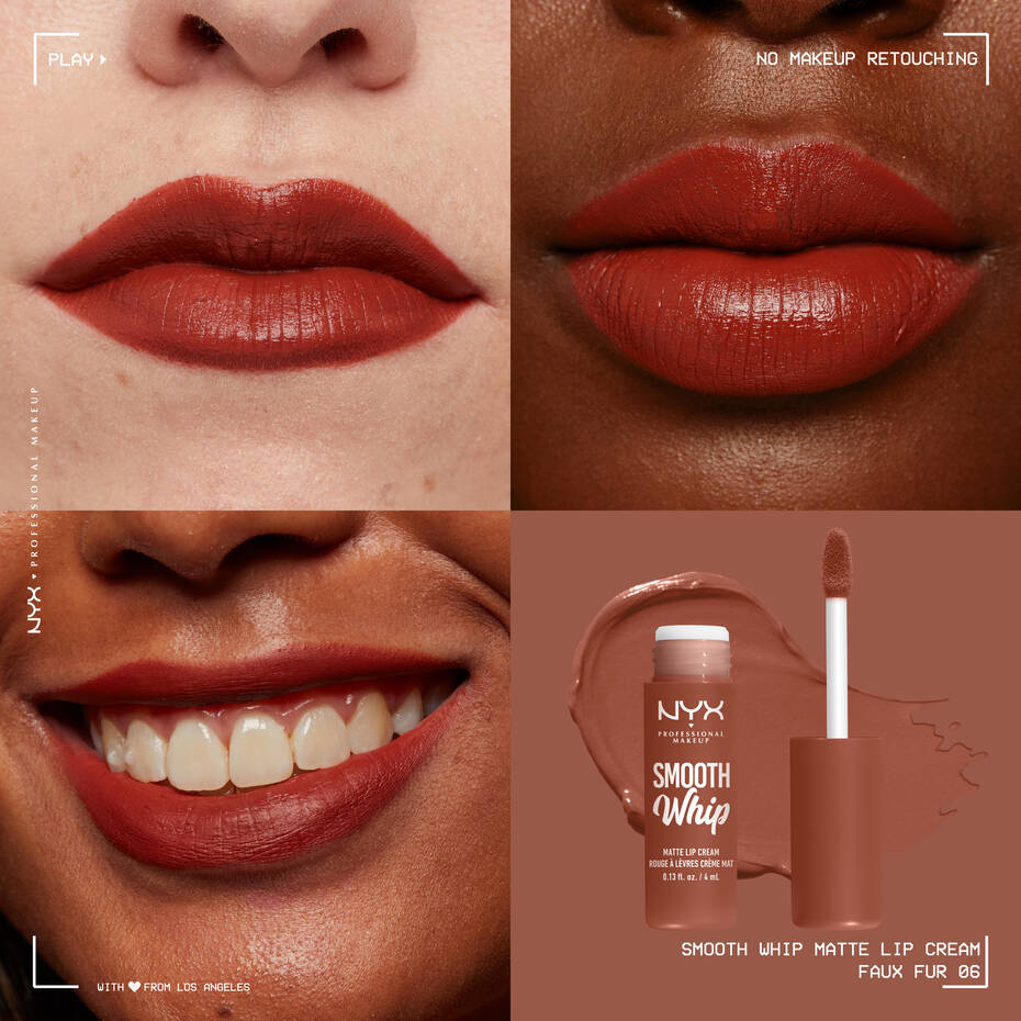 NYX Smooth Whip Matte Lip Cream Faux Fur Anwendung