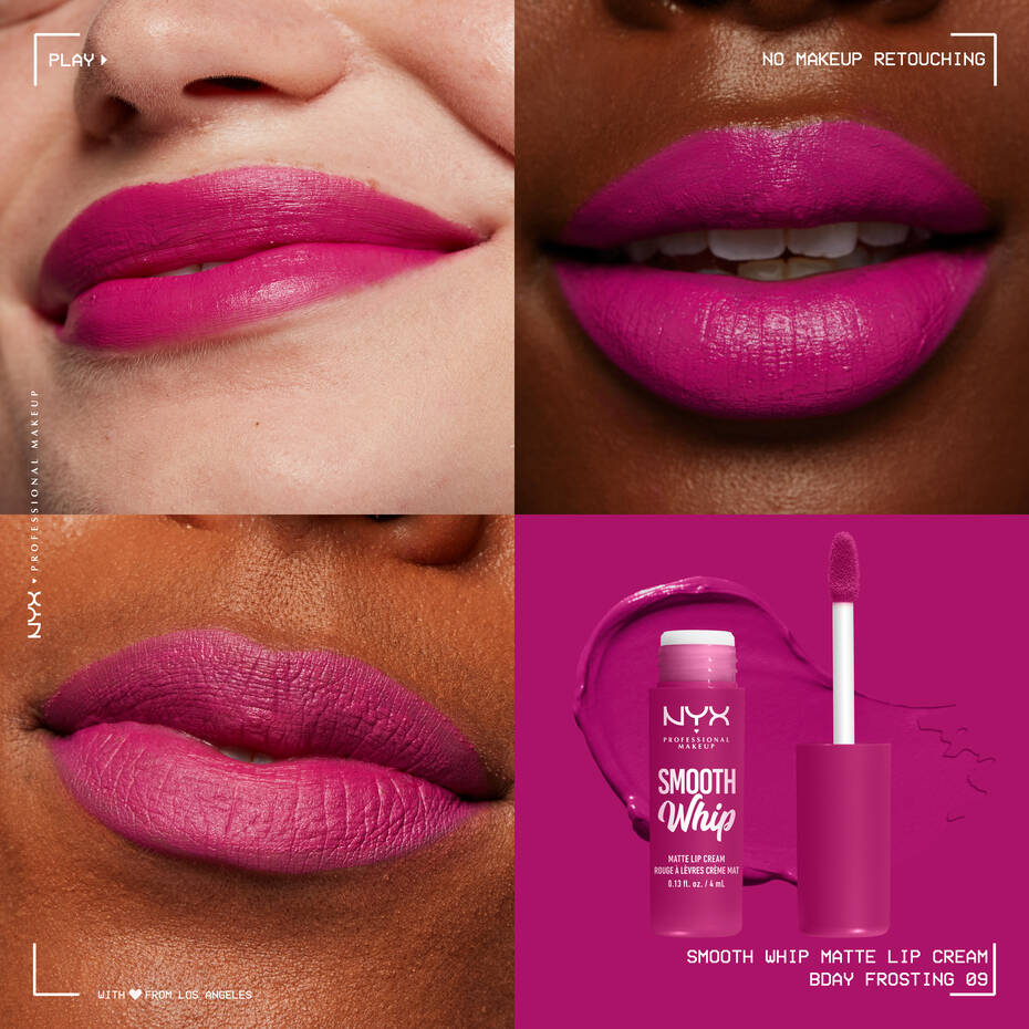 NYX Smooth Whip Matte Lip Cream Bday Frosting Anwendung