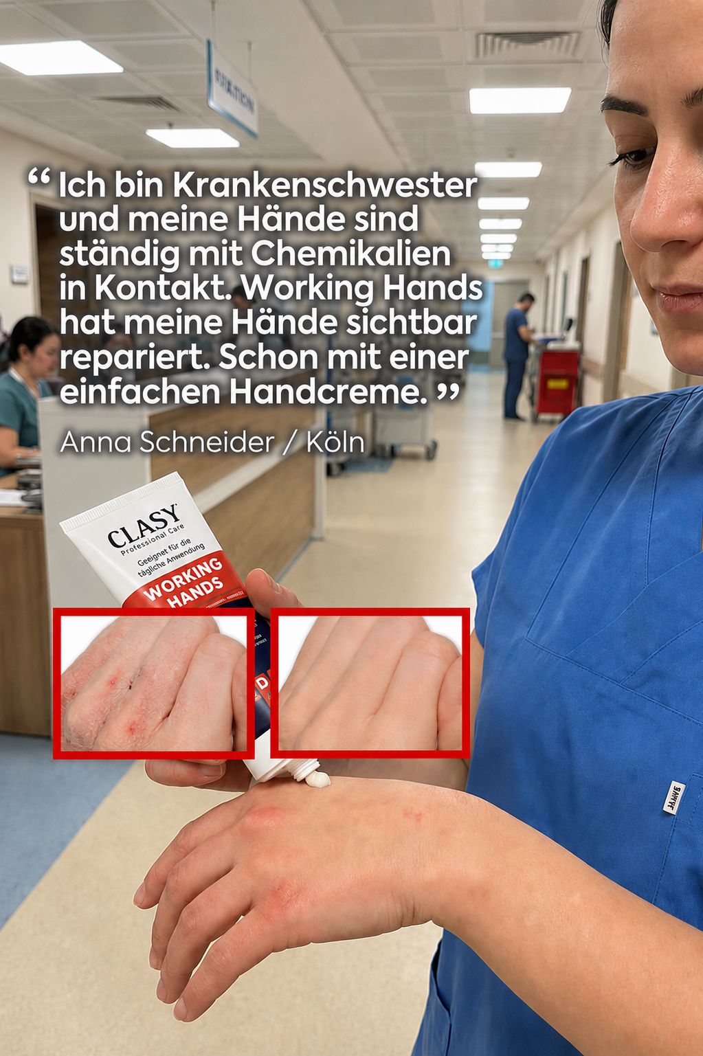 Clasy Care Working Hands - Die stärkste Handcreme 100 ml