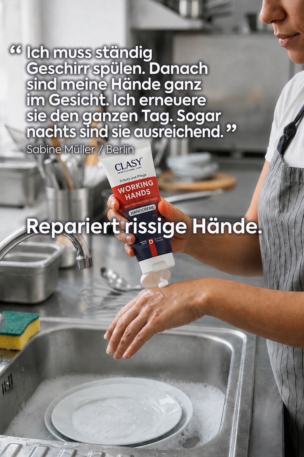 Clasy Care Working Hands - Die stärkste Handcreme 100 ml