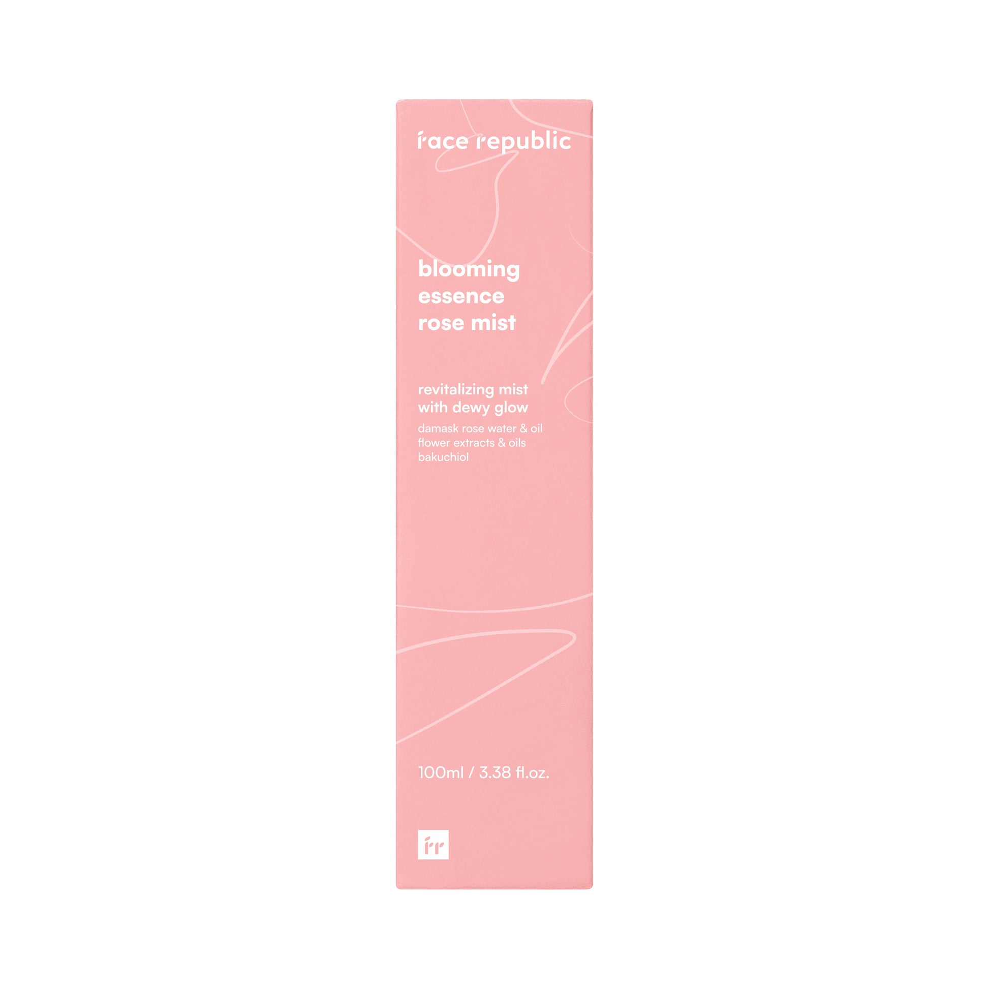 Verpackung des Face Republic Blooming Rosen-Essenz Gesichtssprays