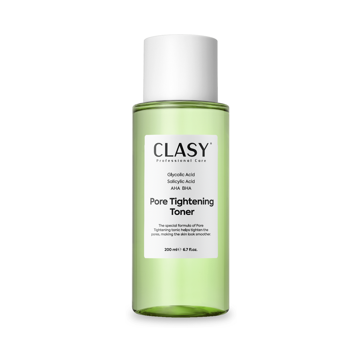Clasy Care Porenverfeinernder, reinigender & Anti-Mitesser Toner mit AHA BHA - 200 ml